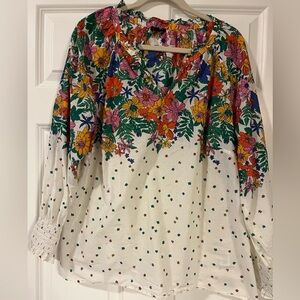 Talbots Floral Print Women's Top size 1X